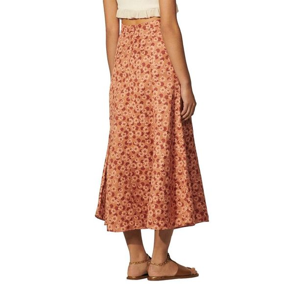 Sandro Linen-Blend Skirt - Picture 2 of 3